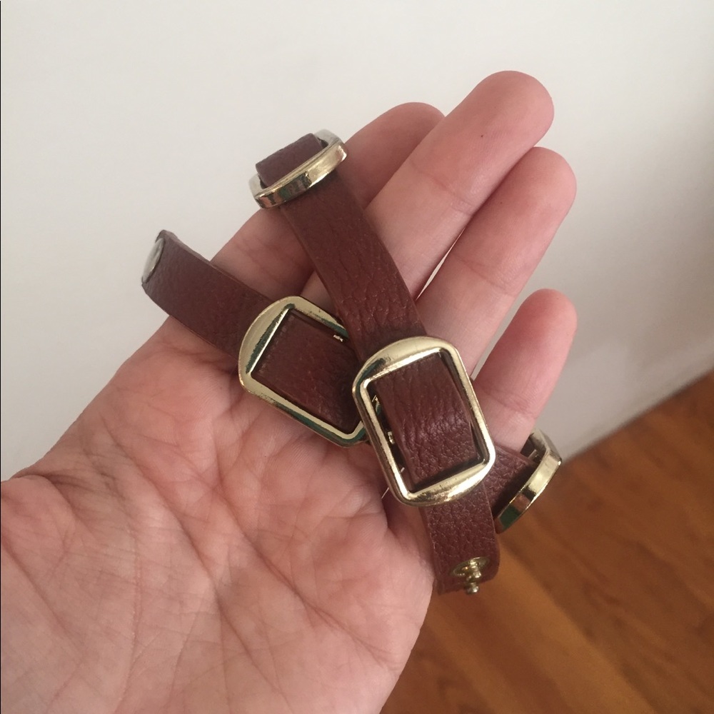 Faux-Leather Wrap Bracelet